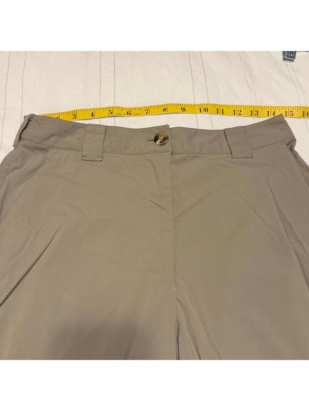ExOfficio Nylon Stretch Hiking Travel Pants Khaki Tan Women's Size 8 - Picture 6 of 7